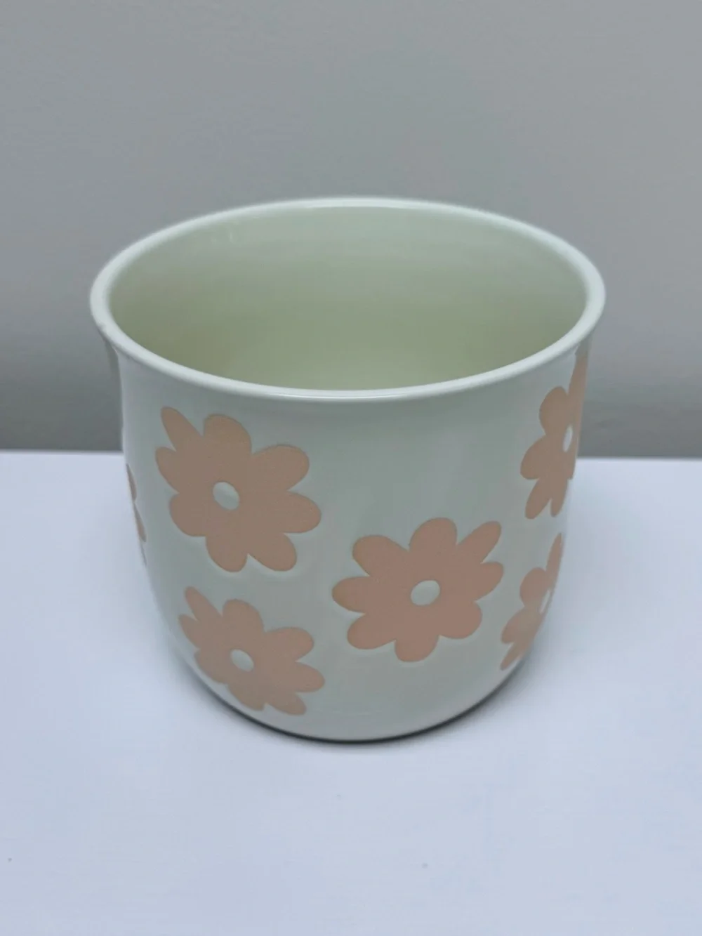 Spring Floral Ceramic Planter with Daisy Pattern by Target Bullseye’s Playground